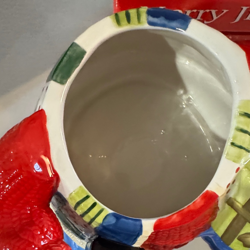 Fitz and Floyd Festive Moose Cookie Jar - Picture 6 of 8